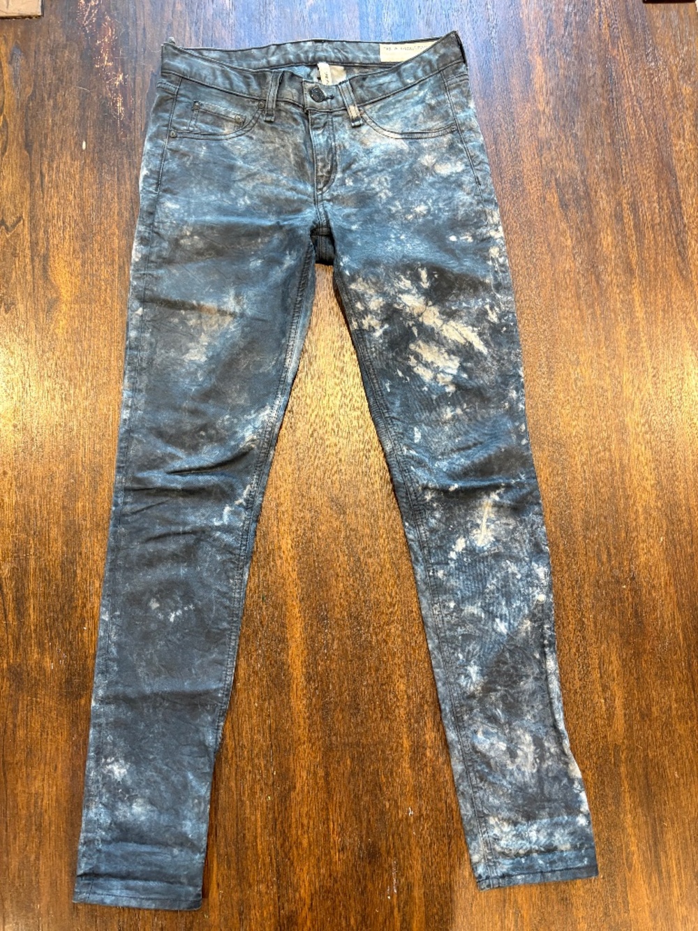 rag & bone/JEAN "The Legging" Acid Wash Skinny Jeans in Charcoal Grey - Size 26